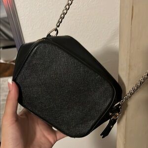 Elegant Black Hexagonal Women's Bag